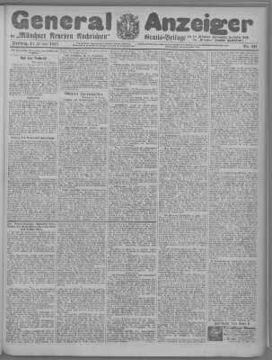 Münchner neueste Nachrichten Freitag 15. Januar 1915