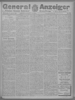 Münchner neueste Nachrichten Mittwoch 20. Januar 1915