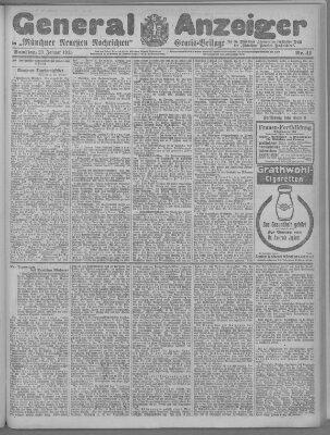 Münchner neueste Nachrichten Samstag 23. Januar 1915