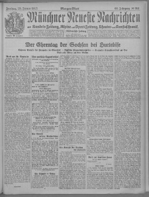 Münchner neueste Nachrichten Freitag 29. Januar 1915