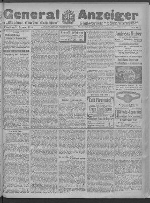 Münchner neueste Nachrichten Dienstag 21. Dezember 1915