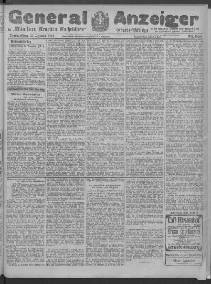 Münchner neueste Nachrichten Donnerstag 23. Dezember 1915