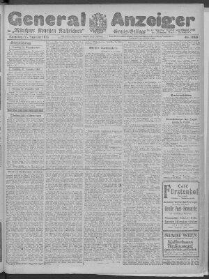 Münchner neueste Nachrichten Samstag 25. Dezember 1915