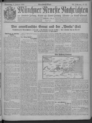 Münchner neueste Nachrichten Samstag 8. Januar 1916