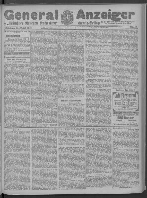 Münchner neueste Nachrichten Dienstag 11. Januar 1916