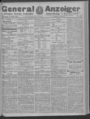 Münchner neueste Nachrichten Dienstag 18. Januar 1916