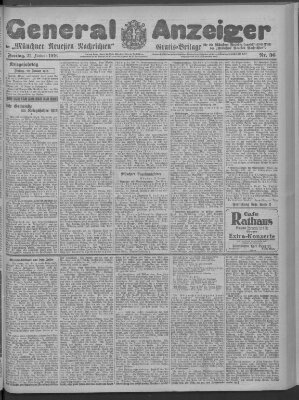 Münchner neueste Nachrichten Freitag 21. Januar 1916