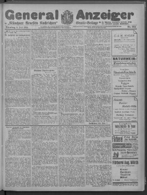 Münchner neueste Nachrichten Dienstag 9. Juni 1914