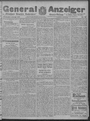 Münchner neueste Nachrichten Mittwoch 2. Februar 1916