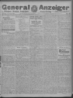 Münchner neueste Nachrichten Freitag 4. Februar 1916