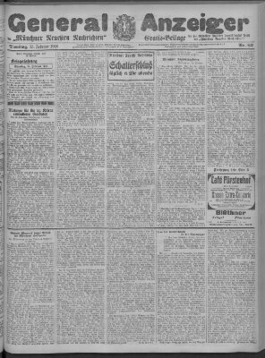 Münchner neueste Nachrichten Dienstag 15. Februar 1916