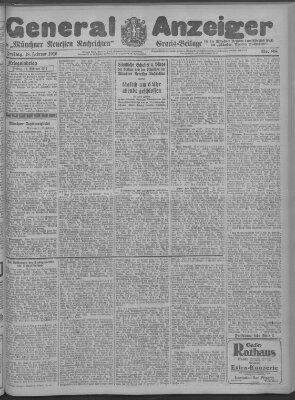 Münchner neueste Nachrichten Freitag 18. Februar 1916