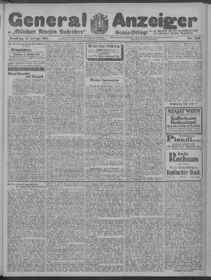 Münchner neueste Nachrichten Samstag 26. Februar 1916