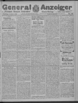 Münchner neueste Nachrichten Dienstag 29. Februar 1916