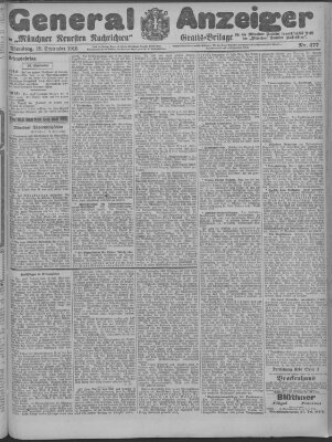 Münchner neueste Nachrichten Dienstag 19. September 1916