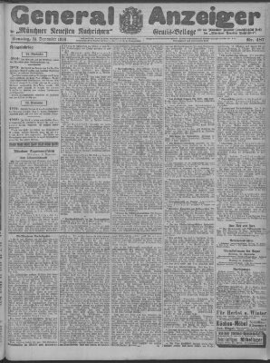 Münchner neueste Nachrichten Sonntag 24. September 1916