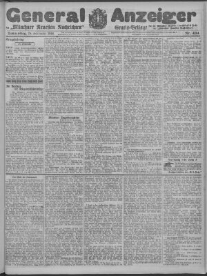 Münchner neueste Nachrichten Donnerstag 28. September 1916