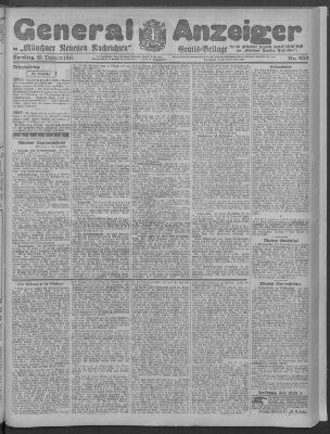 Münchner neueste Nachrichten Samstag 23. Dezember 1916