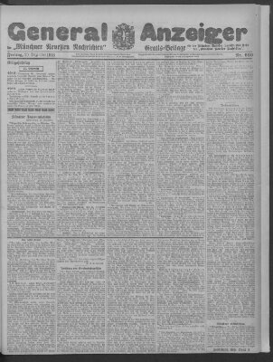 Münchner neueste Nachrichten Freitag 29. Dezember 1916