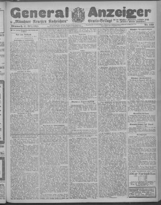 Münchner neueste Nachrichten Mittwoch 17. März 1915