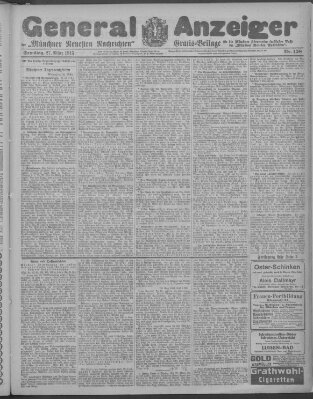 Münchner neueste Nachrichten Samstag 27. März 1915