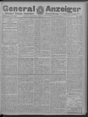 Münchner neueste Nachrichten Mittwoch 5. Mai 1915