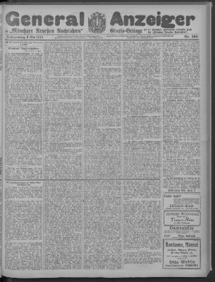 Münchner neueste Nachrichten Donnerstag 6. Mai 1915