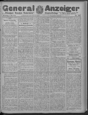 Münchner neueste Nachrichten Samstag 8. Mai 1915