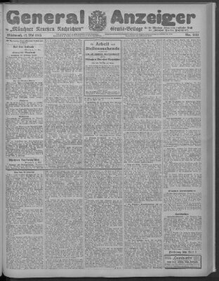 Münchner neueste Nachrichten Mittwoch 12. Mai 1915