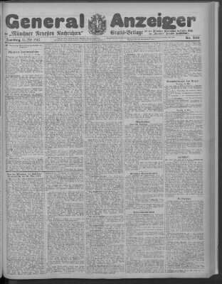 Münchner neueste Nachrichten Samstag 15. Mai 1915