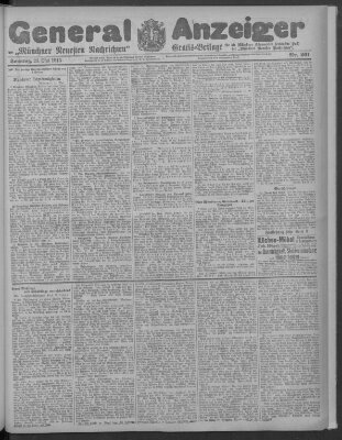 Münchner neueste Nachrichten Sonntag 23. Mai 1915