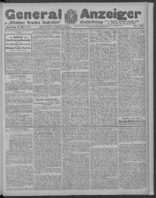 Münchner neueste Nachrichten Samstag 29. Mai 1915