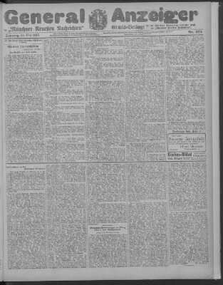 Münchner neueste Nachrichten Sonntag 30. Mai 1915