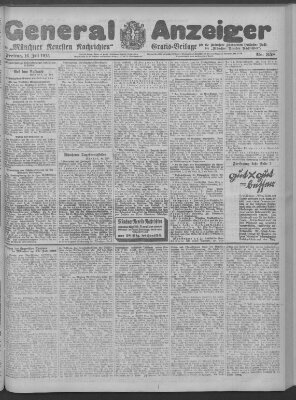 Münchner neueste Nachrichten Freitag 16. Juli 1915