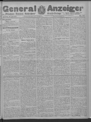 Münchner neueste Nachrichten Freitag 23. Juli 1915