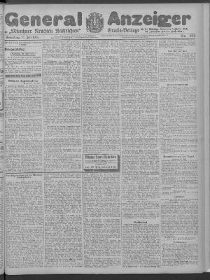 Münchner neueste Nachrichten Samstag 24. Juli 1915