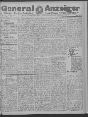 Münchner neueste Nachrichten Sonntag 25. Juli 1915