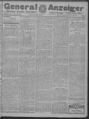 Münchner neueste Nachrichten Donnerstag 3. Januar 1918