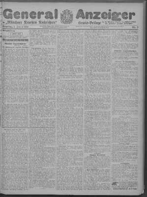 Münchner neueste Nachrichten Samstag 5. Januar 1918