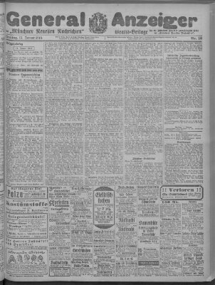 Münchner neueste Nachrichten Freitag 11. Januar 1918