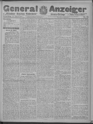 Münchner neueste Nachrichten Donnerstag 31. Januar 1918