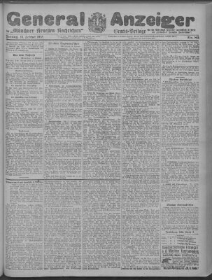 Münchner neueste Nachrichten Freitag 15. Februar 1918