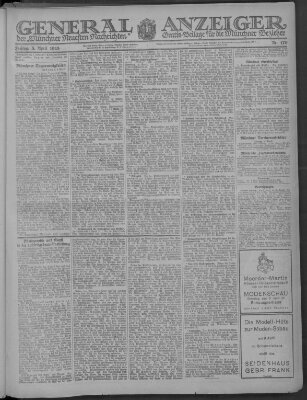 Münchner neueste Nachrichten Freitag 5. April 1918