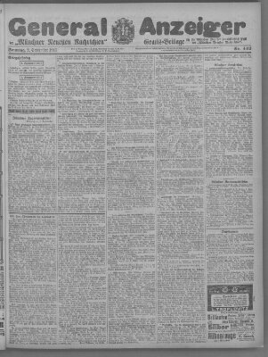 Münchner neueste Nachrichten Sonntag 2. September 1917