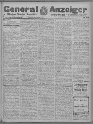 Münchner neueste Nachrichten Donnerstag 20. September 1917