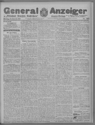 Münchner neueste Nachrichten Freitag 28. September 1917