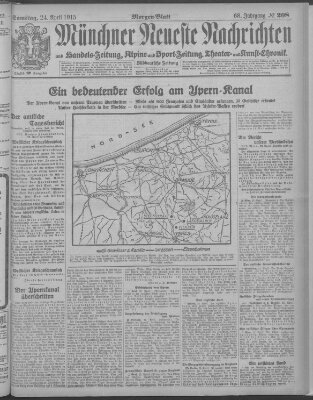 Münchner neueste Nachrichten Samstag 24. April 1915