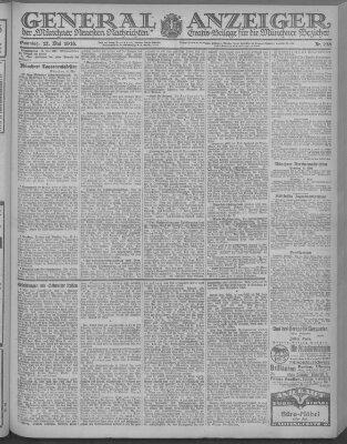 Münchner neueste Nachrichten Sonntag 12. Mai 1918