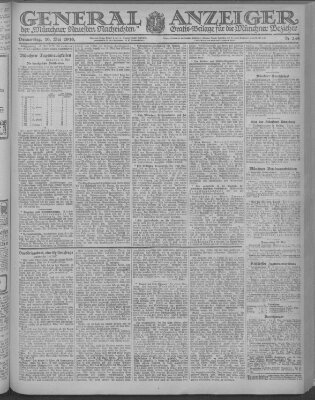 Münchner neueste Nachrichten Donnerstag 16. Mai 1918
