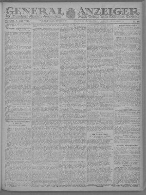 Münchner neueste Nachrichten Samstag 8. Juni 1918